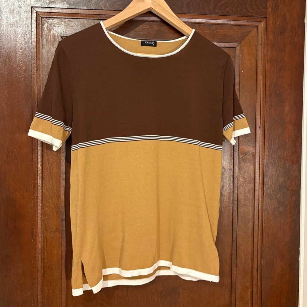 Brown Boutique Y2K Short Sleeve Shirt